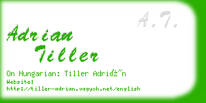 adrian tiller business card